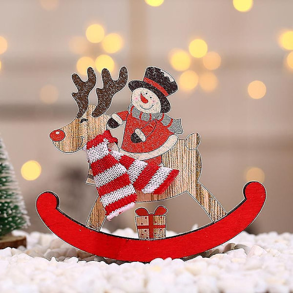 Lbq julepynt juletræ gyngehest små gaver ornamenter Large Snowman