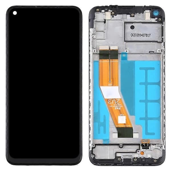 Kompatibel med Samsung Galaxy A11 (EU Version) A115 Grade C LCD Skærm og Digitizer Samling+Ramme-Perfekt