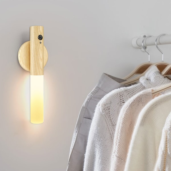 Led væglampe med bevægelsessensor, USB genopladelig, Wi-Fi - Perfet