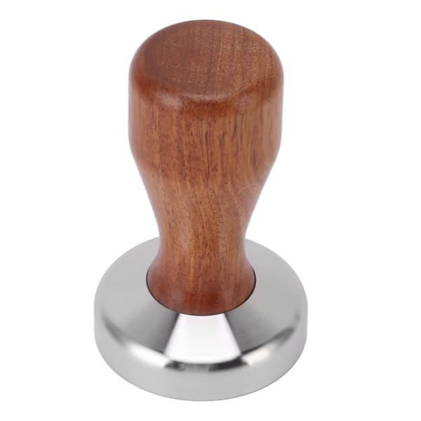 Kaffepresse, 304 rustfritt stål, flat bunn, 58 mm x 228 tommer, kaffetamper