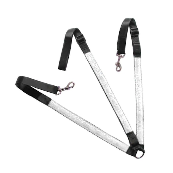 LED Hestebrystplate Krage Sele Høy Synlighet Sele Lys Webbing - Perfekt White