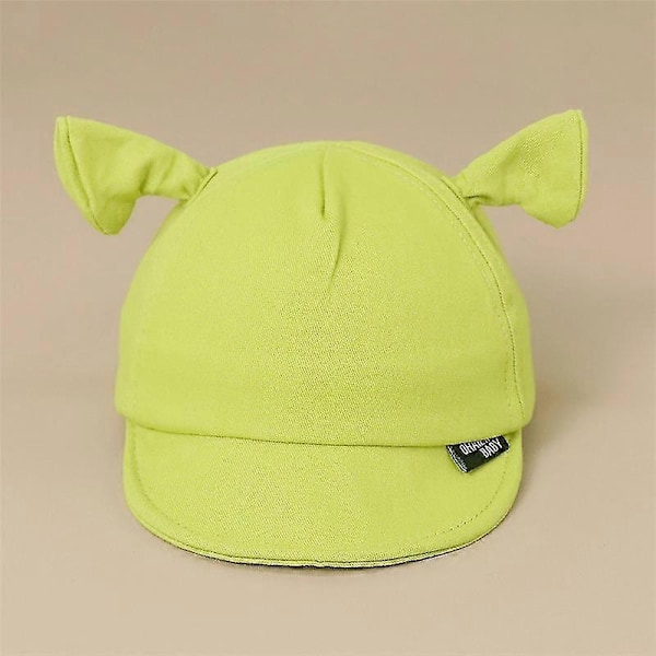 Unisex Shrek Hat til Børn Piger Drenge Halloween Hat Bomuld Spand Hat Grøn Fest Sjov Skull Hat Spand Hat - Perfekt A(45-48cm)