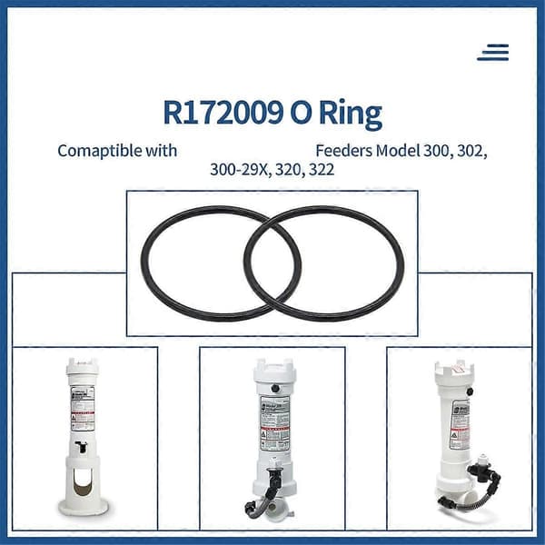 R172009 O-ring Kompatibel med Modell 300/320 Pool- och Spa-klorinatorlock (6-pack) - Perfekt