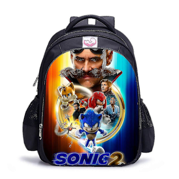 Anime Sonic Tecknad Spel Tecknad Anime Barnryggsäck - Perfekt 25