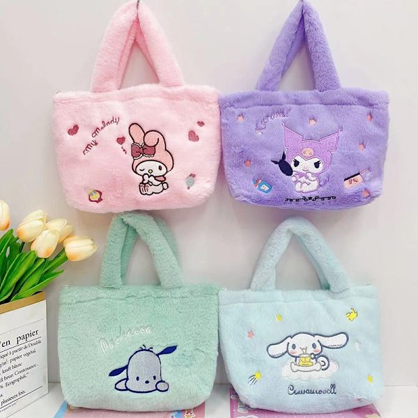 1 stk Plysj Sanrio Veske Kuromi Ryggsekk Anime Melody Plysj - Perfet B