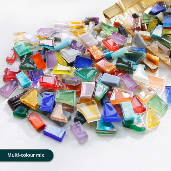 Tee-se-itse mosaiikkipalat Epäsäännöllisen muotoinen käsintehty kivijade - Perfet Multi-colour mix