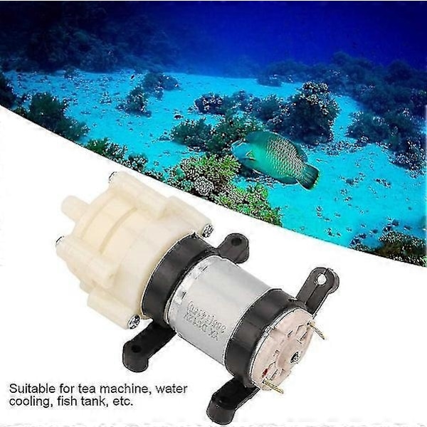 12V mini elektrisk membranvandpumpe - 1,5-2L/min output - perfekt