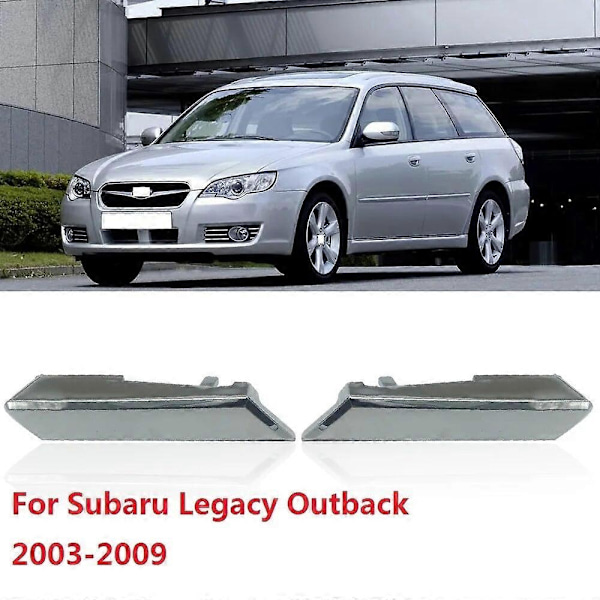 Kompatibel med Subaru Legacy Outback 2003 2004 2005 2006 2007 2008 2009 Bil Strålkastarspolare Munstycks Lock Kåpa 86636AG260 86636AG250-Perfekt 2PCS left and right