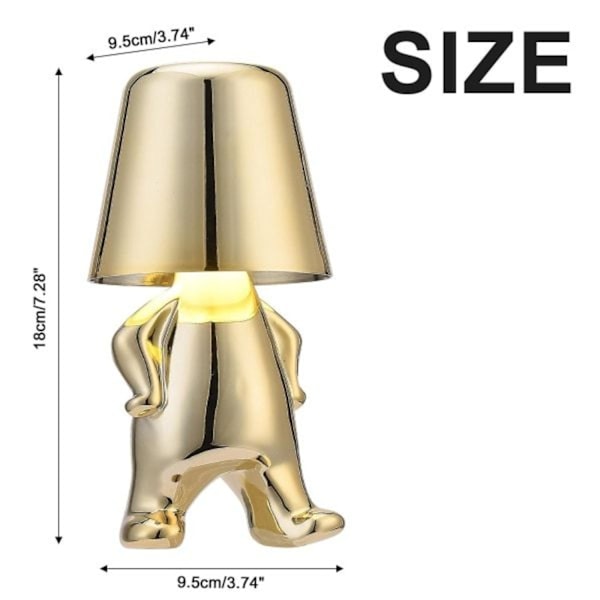 Thinker Bordlampe: Kreativ figur i soveværelset. Mr-WHY- Perfet