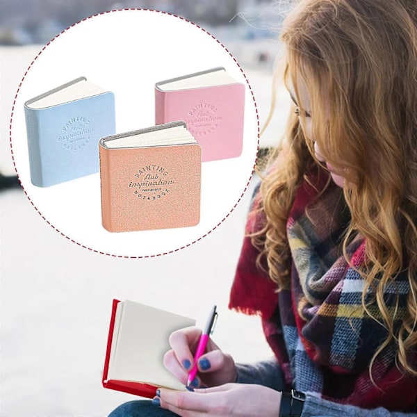 3 st Små Ritböcker Akvarellböcker Målarpapper Akvarellskissblock Konstmaterial för Konstnärer Vuxna Studenter Retrofärg-Perfekt cream color