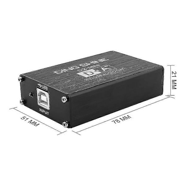 Es9018k2m Audio Dekoder Dac Hifi USB Ljudkort Dekodning Stöd 32 Bit 384khz för Effektstärkare Hemmabio - Perfet