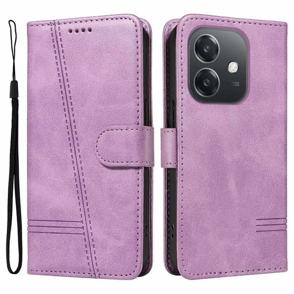 Kompatibel med Oppo A3x 4G Telefonfodral - Perfekt Light Purple