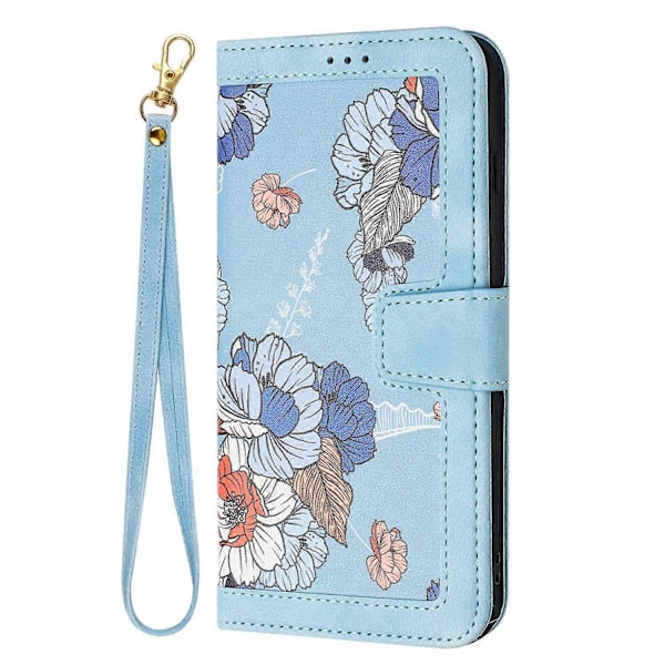 Blomstermønstret Læder Telefon Cover med Lanyard-Perfet For Honor 200 Smart