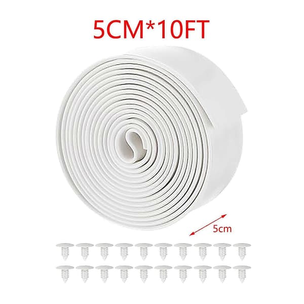 Vinylstropper til reparation af terrassestole DIY Reparationsstropper til havestole Sort-Perfet White
