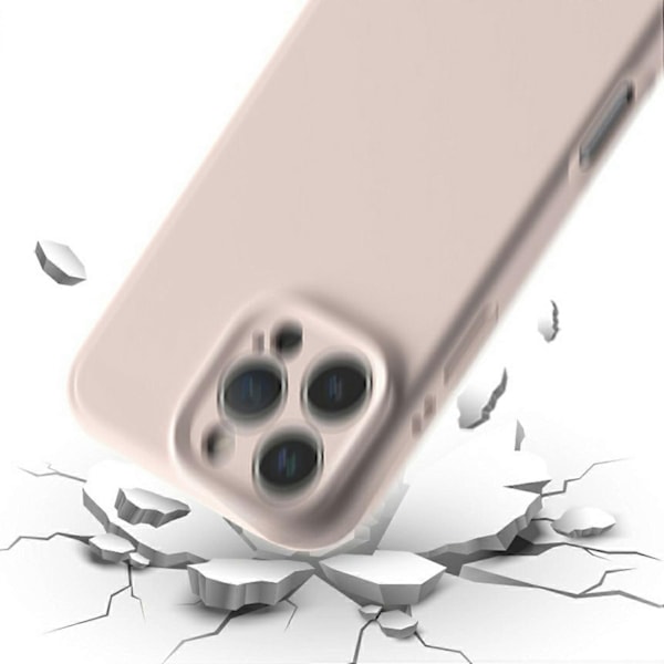 SIMPLY ROAR Kompatibelt med iPhone 15 Pro Flytande Silikon Skal Kompatibelt med MagSafe Mobiltelefonskydd - Brow-Perfet White