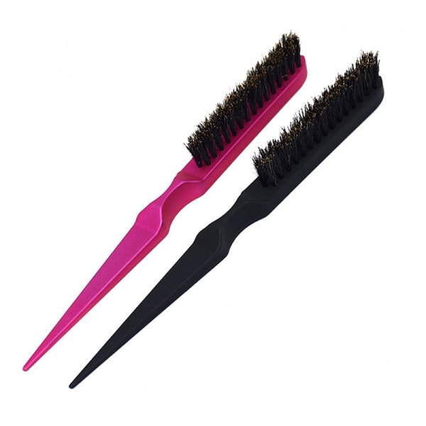 Hårbørster Comb Slim Line Dame Salong Back Crazy Bristle Hair - Perfet Black