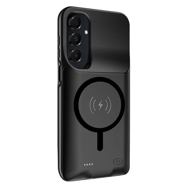 E10S för Samsung Galaxy A16 5G TPU Kant Laddningsfodral 6000mAh Utökat Batteri med MagSa-Perfet