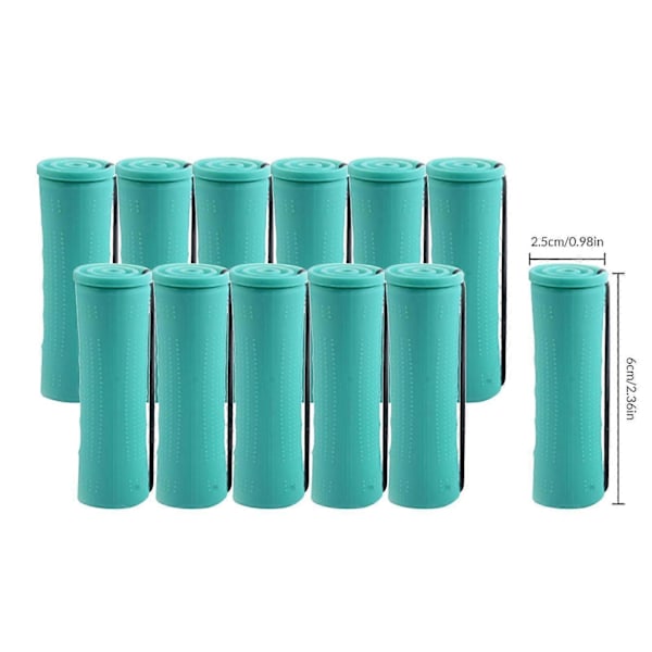 Kolde Permanentstænger til Hår Varmefrit Ruller Styling Frisørværktøj - Perfekt 12Pcs 2.5cm