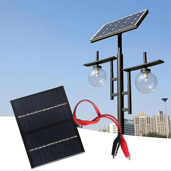 1.5W 12V Vanntett Solcellepanel Batterilader for Solcellebelysning - Perfekt