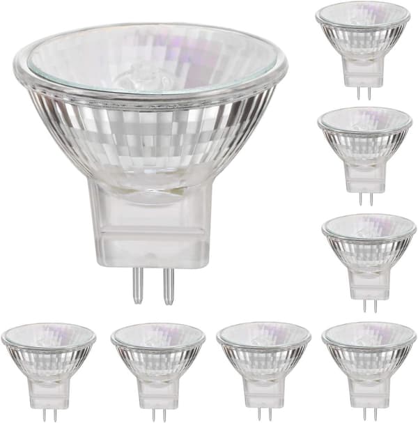 MR11 12V 35W Halogenlampa GU4 2800K Varmvit Dimbar 8 st - Perfet