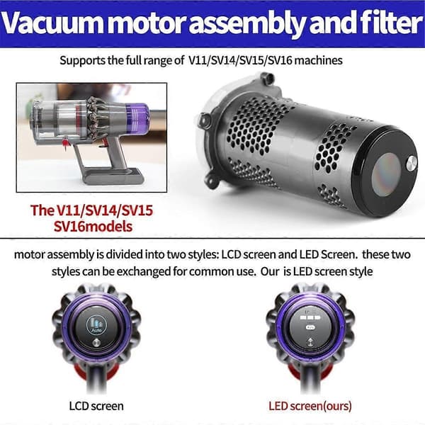 Hovedmotor samling til V11 SV14 støvsuger Hovedsamling udskiftning Motor kredsløb B-Perfet