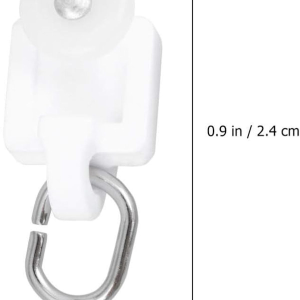 Gardin glider krog skinne løber gardin dæmper hjul rulle krog kugle rulle 50 stk- Perfet