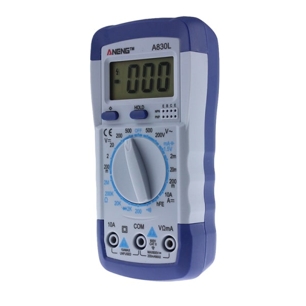 LCD Digital Multimeter AC DC Spenning Diode Freguency Multitest - Perfet without Battery