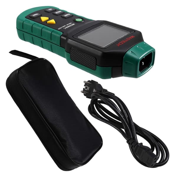 MS5908C LCD Strømbryteranalysator RCD Tester EU-plugg-Perfekt