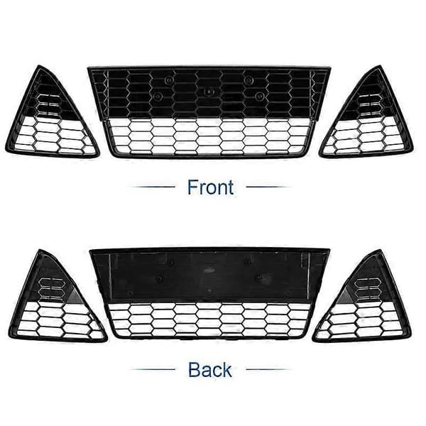 3 stk. bil honeycomb frontfanger nedre grill for Focus 2012 2013 2014-Perfet