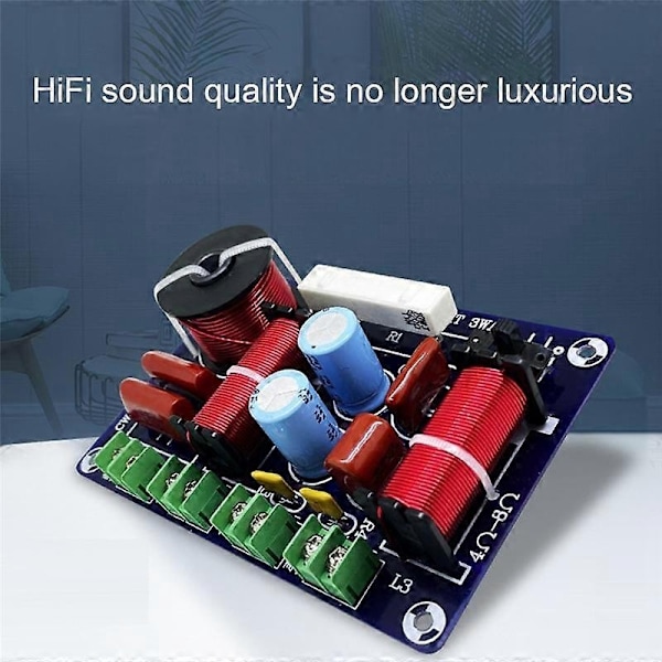 3-tiejakosuodin Hi-Fi Crossover Audiophile Kotiteatteri Korkea Keski- ja Matalakaiuttimet Retrof-Perfet