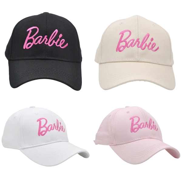 Barbie-baseball- cap tyttöjen casual kirjekirjonta, printed ulkona - täydellinen Light pink