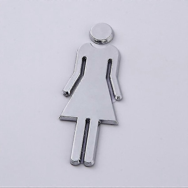 Badeværelsesskilte, skilt Mænd Kvinder toilet Bagside Mænd og Kvinder Eller Unisex Toilet/vaskerum/WC Skilt Dørsymbol - Perfekt
