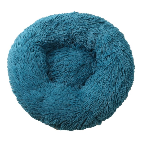 Rund plysj kjæledyrreir - Perfet blue Outer diameter 70cm