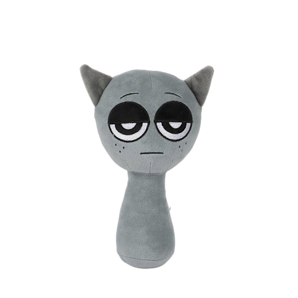 Sprunki Plyschleksaker, Skräckspel Plyschleksaker för Fans, Mjuk Fylld Djur Kudde Figur Docka Jul Födelsedagspresenter för Vuxna Barn-Perfekt Grey