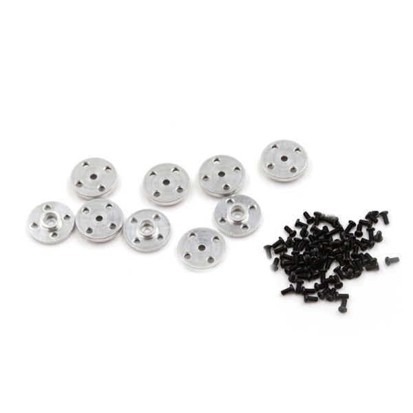 10 stk Metal Disc Type Servo Arm 25T Matal Horn til MG995 MG996 - Perfet Aluminium Grey