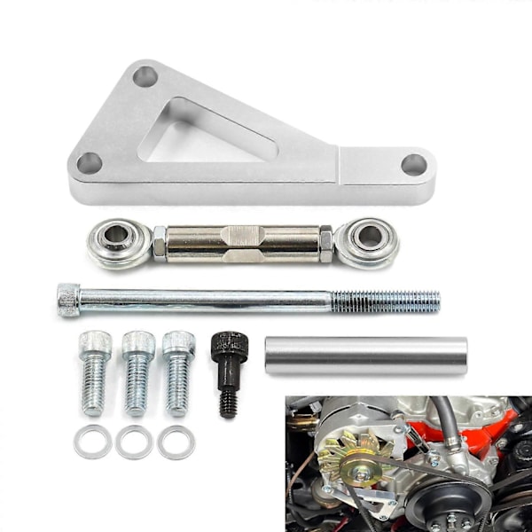 SBC Generatorfäste Aluminiumlegering Generatorfäste Kit Ersättning Kompatibel med Chevy SBC 350 Small Block Motor-Perfet