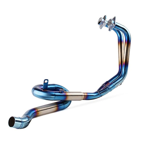 51mm Motorcykel Udstødning Mellemrør og Forreste Forbindelsesrør Komplet System Kompatibelt med Yamaha YZF R25 R3 MT03 MT-03 Slip On Rustfrit Stål-Perfet A