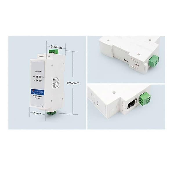 -DR302 Din Skinne Seriel RS485 til Ethernet IP Server Modul Ethernet Konverter Modbus RTU til Modbus Un-Perfet
