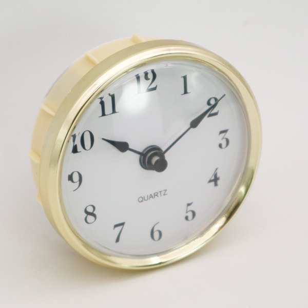 3-1/8 tum (80 mm) Quartz Clock Fit-up/infälld med arabiska siffror (guldkant) - Perfet