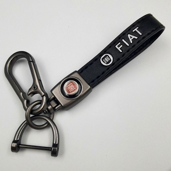 Bil Cykel Nyckelring Metallfinish | Kraftig Nyckelkedja | Nyckelring och Krokbeslag - Perfekt Gun Color Hardware Fiat