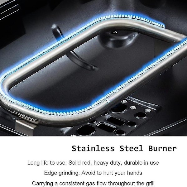 Rustfrit Stål Grillrør 60040 Reservedele til Q100, Q120, Q1000, Q1200, 386002, 516002, 51600-Perfet