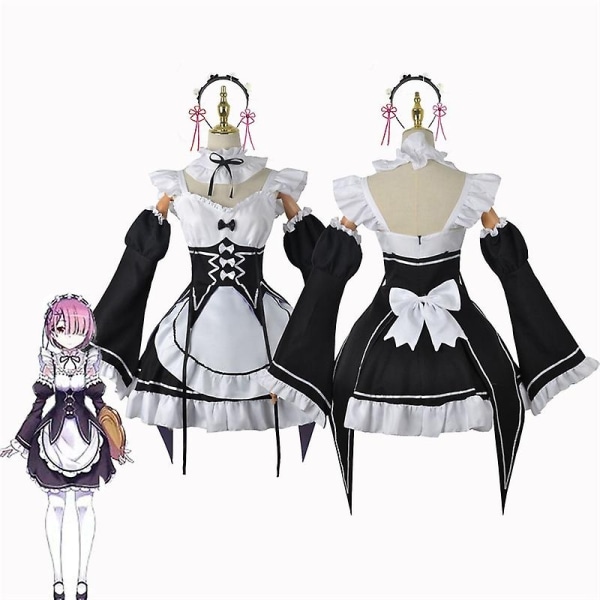 From scratch, Life In Another World, Cosplay, Ramam Costume, Japanese Pseudo-maid Costume Only peruker A - Perfet M
