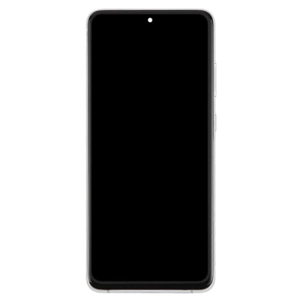 6,78-tums TFT LCD-skärm digitizer-enhet (inklusive ram) för Samsung Galaxy S20 Ultra SM-G988B, stöder inte fingeravtrycksigenkänning Silver 0