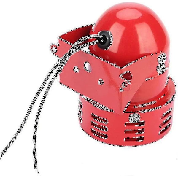Larm 220V Kraftfull Exteriör, Siren Alarm 120db, Röd Motorrör Siren Metall Horn Industri Båt Alarm-Perfekt