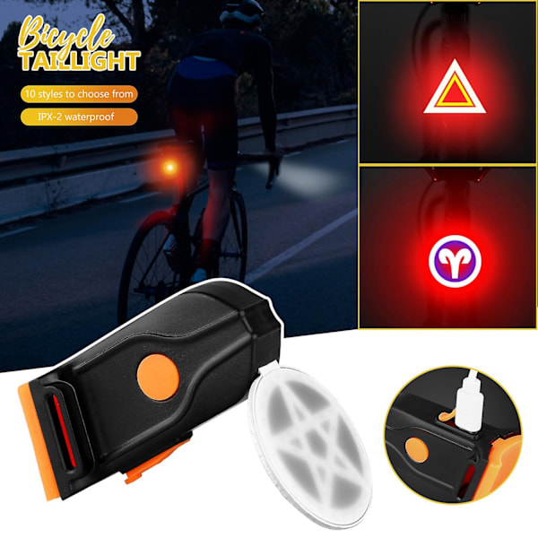 Høj Lysstyrke LED Cykel Baglygte Multi-tilstande Justerbar Kørelys Cykeltilbehør - Perfekt Scales