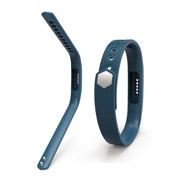 Kompatibel med Fitbit Flex 2 armbånd, erstatningsarmbånd kompatibelt med Fitbit Flex 2 - Perfekt Dark blue L