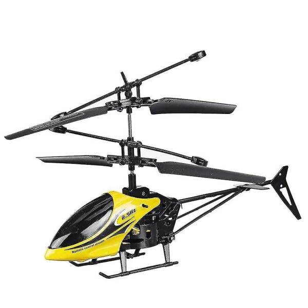 2-kanaligt fallsäker fjärrkontroll minihelikopter med ledljus för utomhusleksaker för barn - Perfet