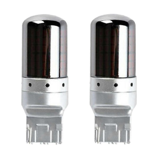 2 stk. Krom 7440 T20 144SMD Amber Canbus Feilfri LED Lampe Pære Blinklys-Perfekt
