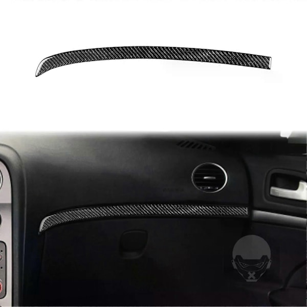 Yhteensopiva Alfa Romeo 159 2005- Real hiilikuitu keskikonsolin suojus tarra vaihdepaneelin koristetarra auton sisätilan lisävarusteet - Perfet Glove box LHD