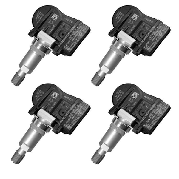 4 st 433MHz Bil TPMS Sensor Kompatibel med Renault Megane Fluence Latitude-Perfet